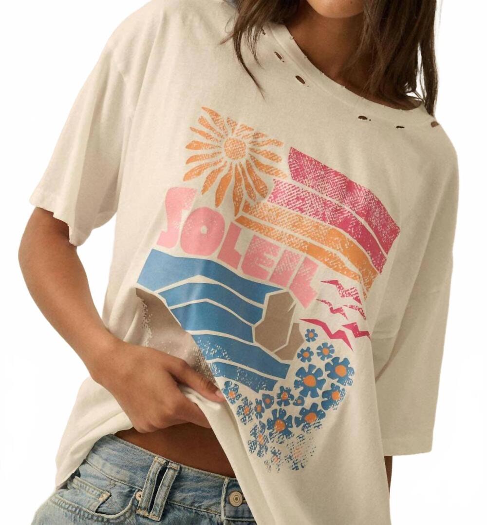 NEW PROMESA soliel tee in ivory